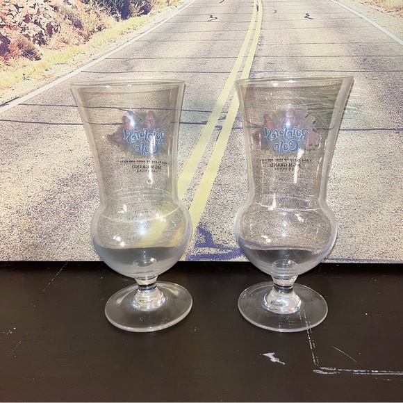 MGM GRAND LAS VEGAS Rainforest Cafe a wild place to shop eat LARGE GOBLET GLASS - Picture 2 of 3